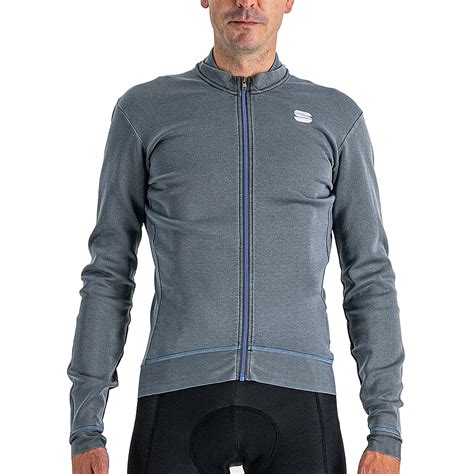 Sportful Maillot Thermique Homme Monocrom Anthracite Bike