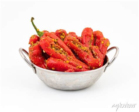 Indian Homemade Red Chilli Pickle Also Know As Mirchi Ka Achar Posters