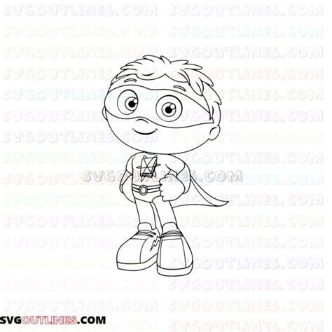 Super Why Whyatt Coloring Pages Coloring Pages