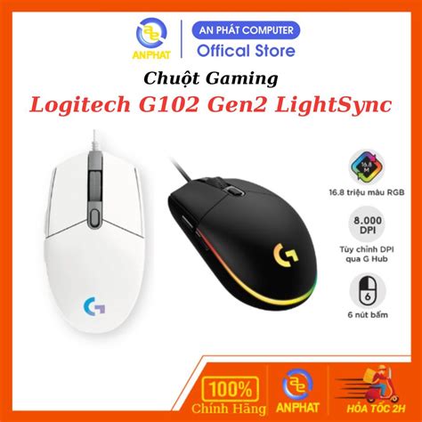 Chuột Game Logitech G102 G203 Lightsync Led Rgb Chính Hãng Bh 24 Tháng Shopee Việt Nam