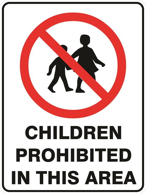 Children Prohibited In This Area Discount Safety Signs New Zealand