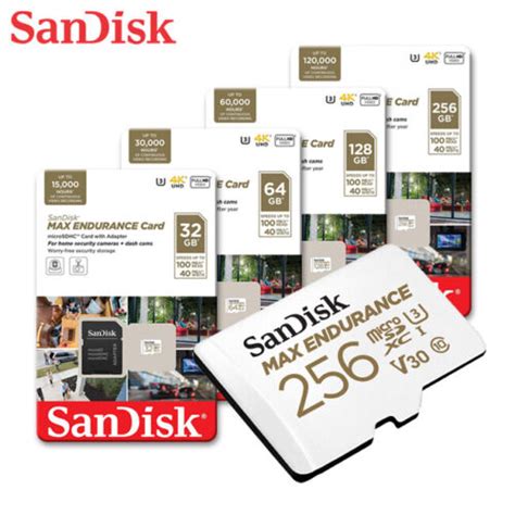 SanDisk 32GB 64GB 128GB MAX ENDURANCE MicroSDHC SDXC Memory Card SD