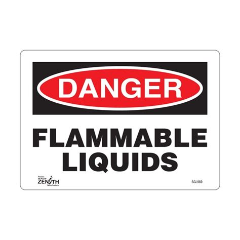 Flammable Liquids Sign