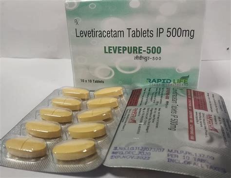 Rapidlife Levetiracetam 500 Mg Tablet 10 X 10 Prescription At Rs 1320