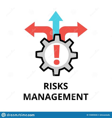 Concept Of Risks Management Icon Modern Flat Thin Line Design Vector