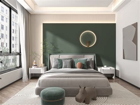 3D Modern bedroom model model - TurboSquid 2056471