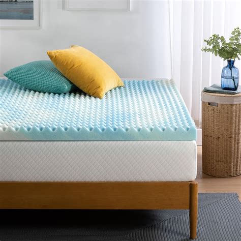 Zinus Swirl Surmatelas Mousse à Mémoire de Forme et en Gel