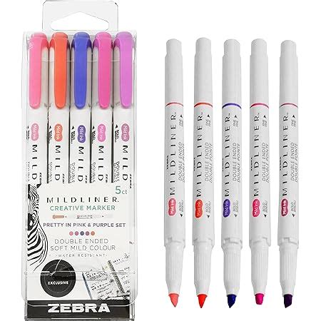 Zebra Mildliner Creative Marker Highlighter Pens Double Ended