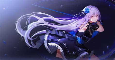 Purple Haired Anime Girl With Sword