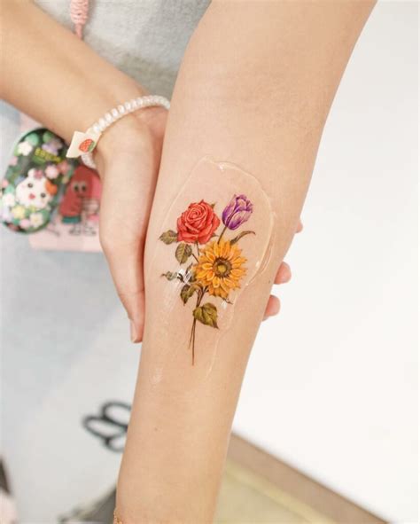 11 Sunflower And Roses Tattoo Ideas That Will Blow Your Mind