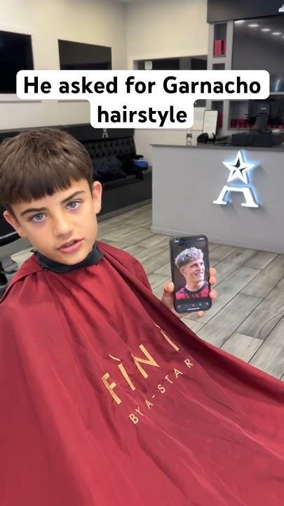 My son wanted Garnacho hair and colour ‼️ did he pull it off? #shorts # ...