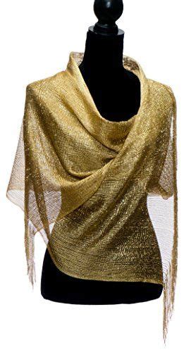 Elles Clothing Sheer Mesh Glitter Sparkle Shawl Wrap Fringe Weddings