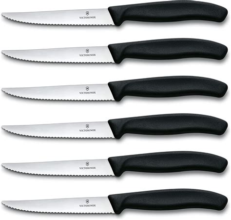 Amazon Victorinox Swiss Classic Piece Steak Knife Set Black