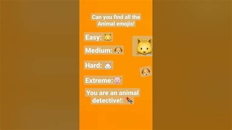 Can You Find All Animal Emojis🐱🐶🐰🐷🦜 Can You Find Them All Youtube