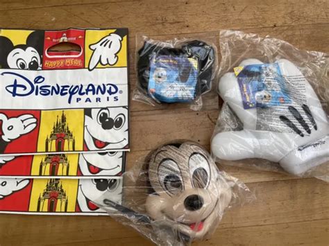 Vintage Mcdonalds Happy Meal Toys Disneyland Paris Mask Hands