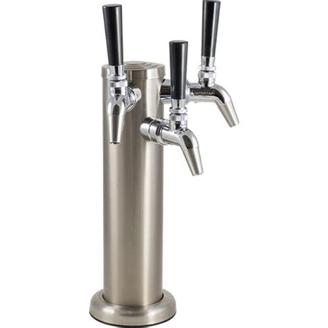 Triple Faucet Draft Beer Tower Stainless Steel Tower And Faucets