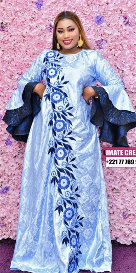 Pin By Aminata Ndao On Robes En Bazin African Dresses For Women Long