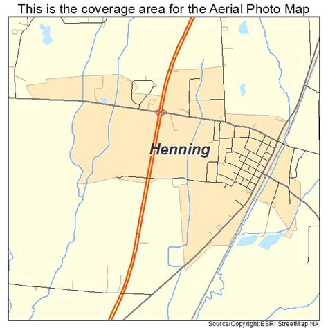 Aerial Photography Map of Henning, TN Tennessee