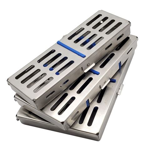 Sterilization Cassette Tray Rack Set Of 3 For 5 7and10 Instruments Dental Surgical Lab Artman