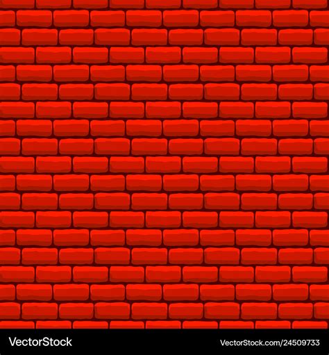 Red Brick Wall Seamless Texture Royalty Free Vector Image