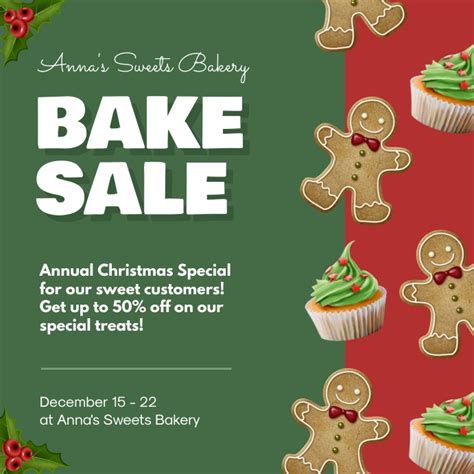 Holiday Bake Sale Flyer