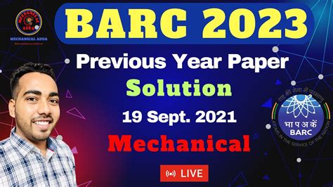 Barc Previous Year Paper Solutions Barc Mechanical Question