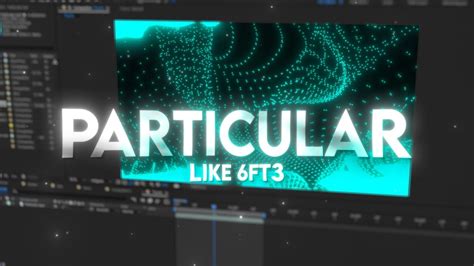 How To Make Particulars Like Ft After Effect Tutorial Youtube