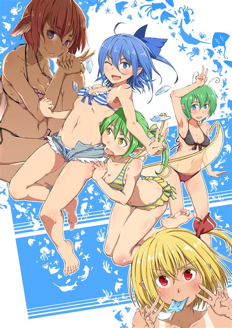 Cirno Rumia Mystia Lorelei Wriggle Nightbug And Daiyousei Touhou