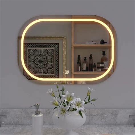 Modern Designed LED Round Bathroom Mirror WallMantra