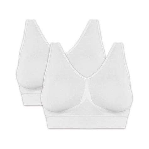 Just My Size Women`s Pure Comfort® Seamless Wirefree Bra Pack Of 2 2