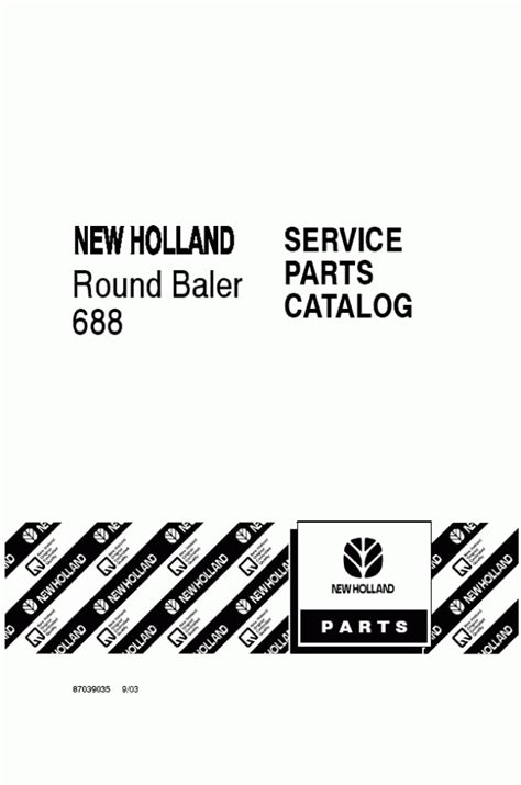 New Holland 688 Parts Catalog