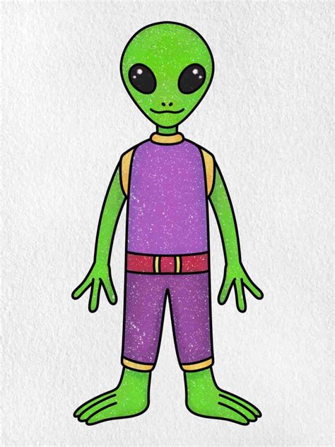 How To Draw An Alien Helloartsy