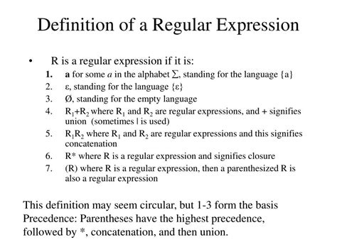 Ppt Regular Expressions Powerpoint Presentation Free Download Id825303