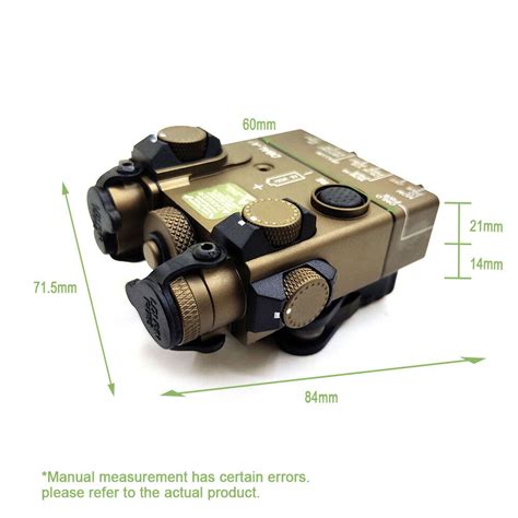 PEQ 15A DBAL A2 Dual Beam Aiming Laser Advanced 2 IR Laser Visible