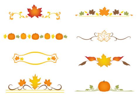 Line Dividers Clip Art Seasonal