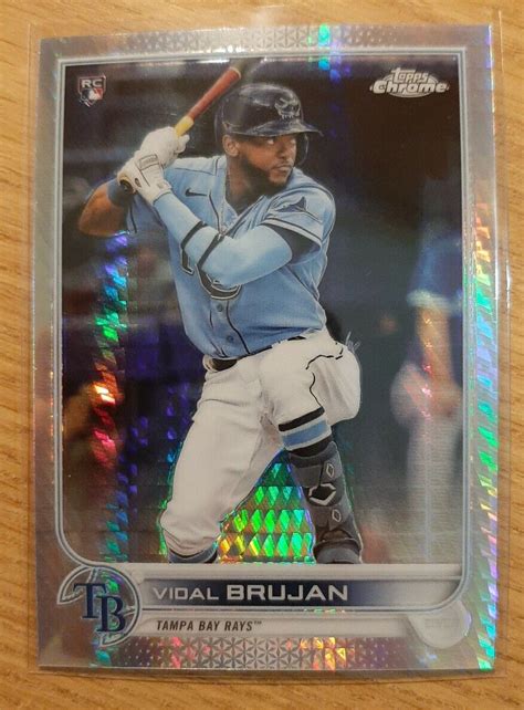 Topps Chrome Prism Refractor Vidal Brujan Rookie Tampa Bay