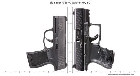 Walther Ppq Sc Vs Glock G26 Vs Sig Sauer P365 Size Comparison Handgun