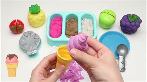 Enjoy By Making Magic Ice Cream 🍦 Kinetic Sand Asmr Youtube