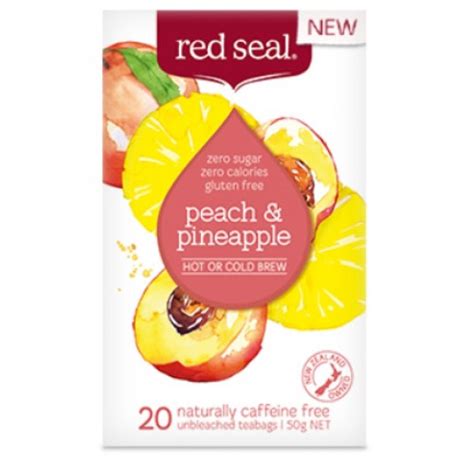 Red Seal Peach And Pineapple Fruit Tea 20 Teabags 50g