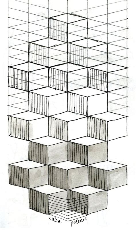 Flom Drawn: Development of Cube Pattern