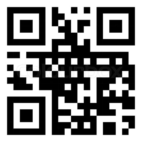 Vector Sample Qr Code Ready To Scan Stock Vector Colourbox