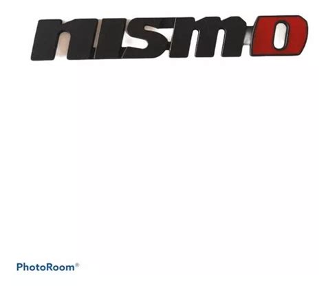 Logo Metal Adhesivo Nismo Negro X 1 Unidad Cuotas sin interés