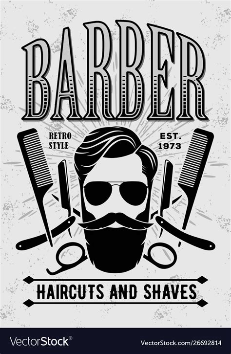 Graphic Barber Shop Poster Design - Madamee Classy