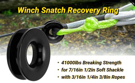 Amazon KIMISS Snatch Ring Winch Snatch Recovery Ring 41000lbs