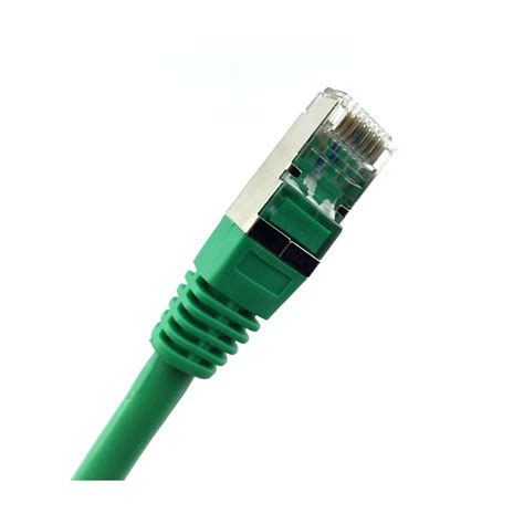 Cabo De Rede Metros Patch Cord Cat E Verde Blindado