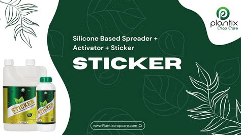 Sticker Silicone Based Spreader Activator Sticker Youtube