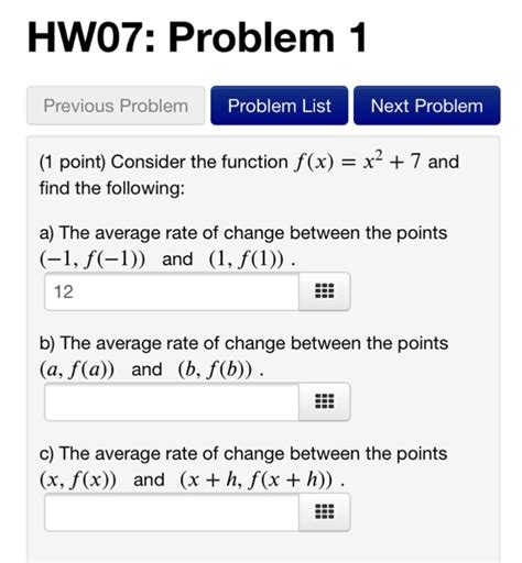 Solved Hw Problem Previous Problem Problem Listnext Chegg