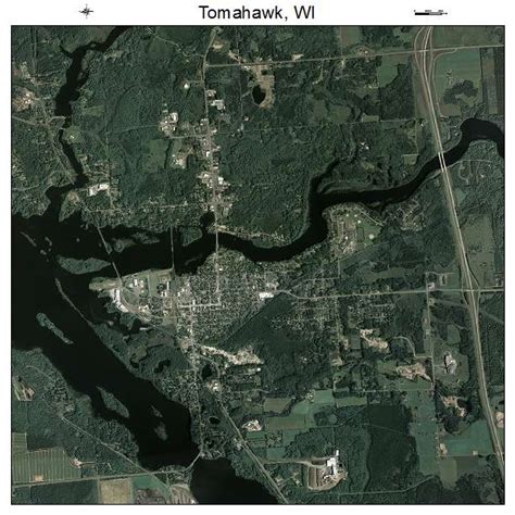 Aerial Photography Map of Tomahawk, WI Wisconsin