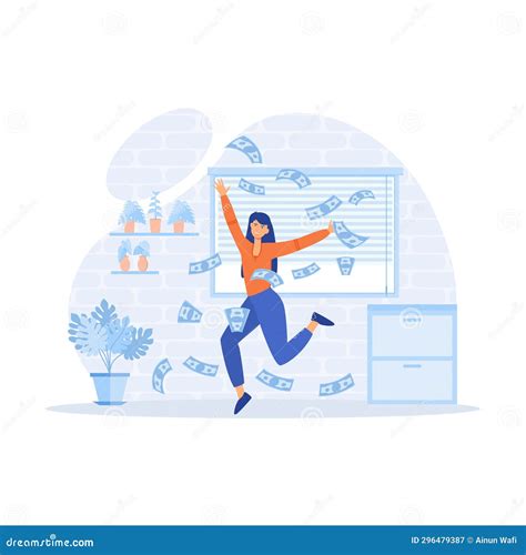 Active Income Concept, Salary Payment, Workers Are Happy Receive A