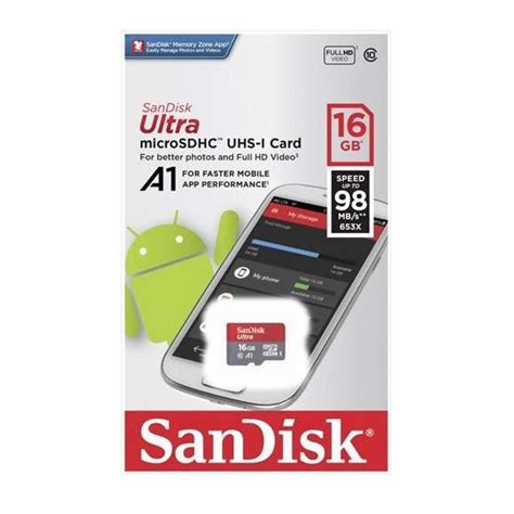 Thẻ Nhớ Microsdhc Sandisk Ultra A1 16gb Class 10 U1 98mbs No Adapter